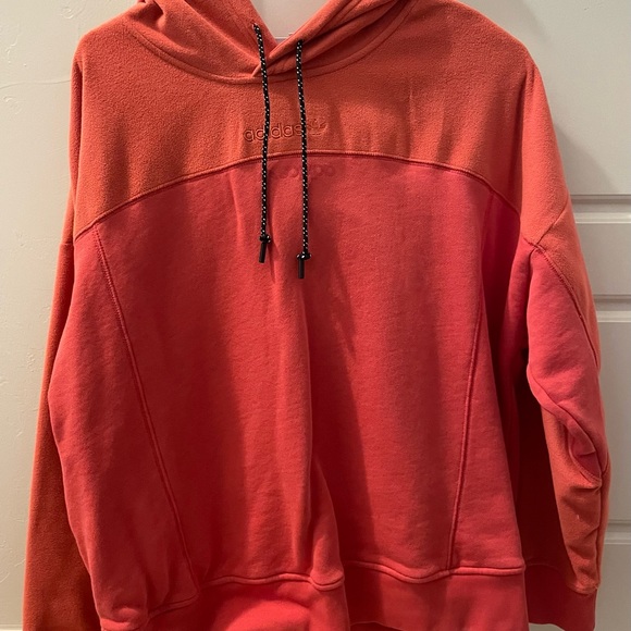 Womens size medium reddish orange hoodie - Picture 2 of 2